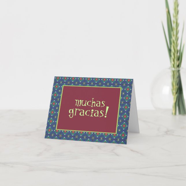 Muchas Gracias ! Carte de correspondance (Devant)
