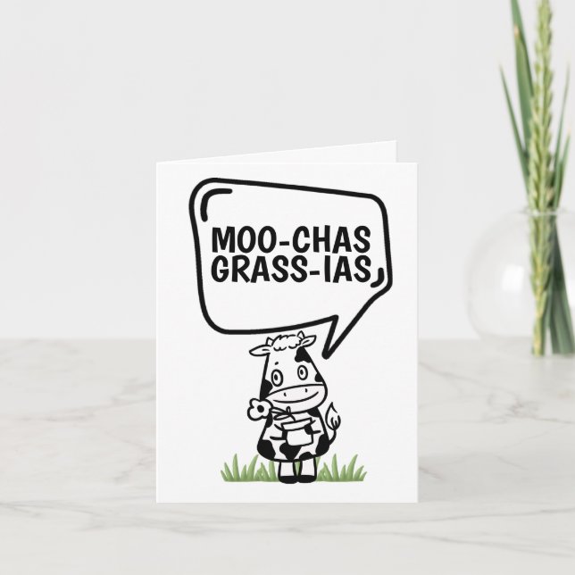 Muchas Gracias Vache Thème Beaucoup de Merci Drôle (Devant)