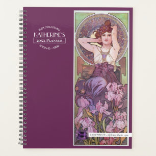 Mucha's Precioius Stones Amethyst Large Planner