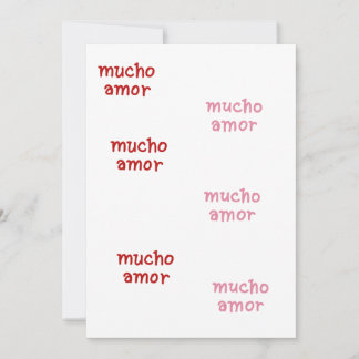 MUCHO AMOR ADVICE CARD