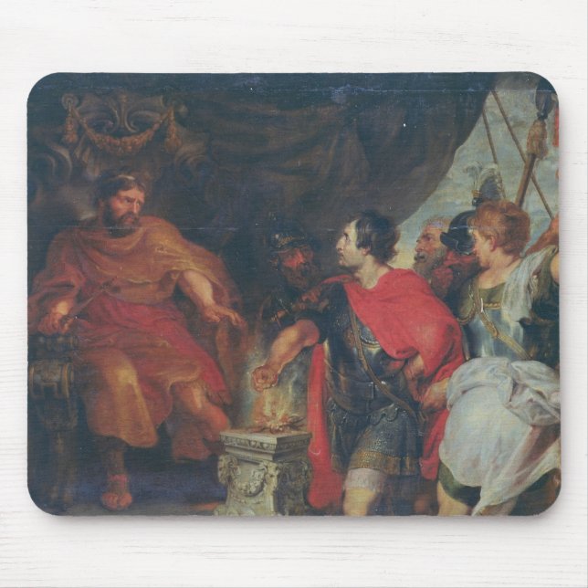 Mucius Scaevola before Lars Porsena, c.1618-20 Mouse Pad (Front)