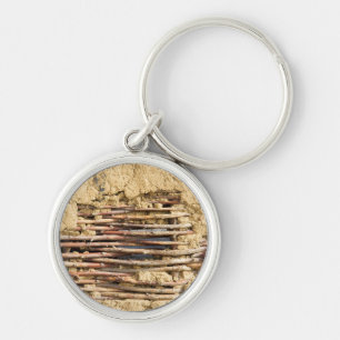 Mud and wattle wall keychain