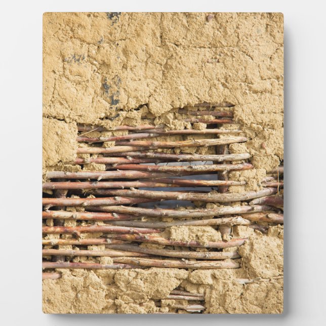 Mud and wattle wall plaque (Front)
