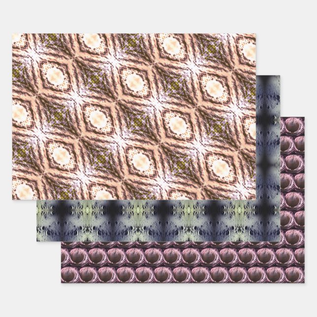 Mud Bubble Close Up AI Fantasy Digital Art Print Wrapping Paper Sheet (Set)