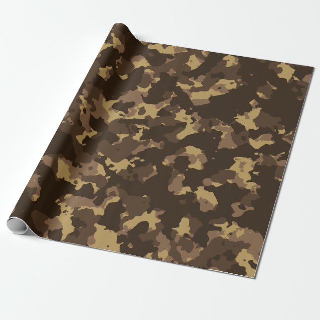 Mud Camo Wrapping Paper (Unrolled)