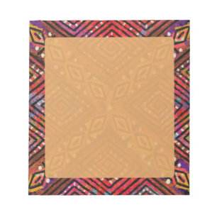 Mud Cloth Inspired Pattern Notepad