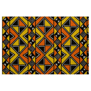 Mud Cloth Style 100215 - Amber and Orange