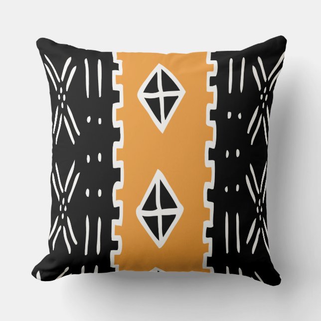 Mud Cloth Throw Pillow (Front)