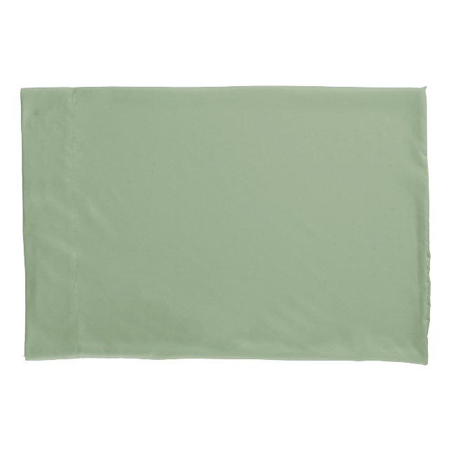 Mud cloth trendy sage green minimalistic bedding pillowcase (Front-Left)