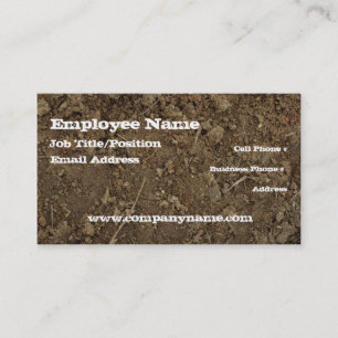 Mud Dirt Fill Business Card Template
