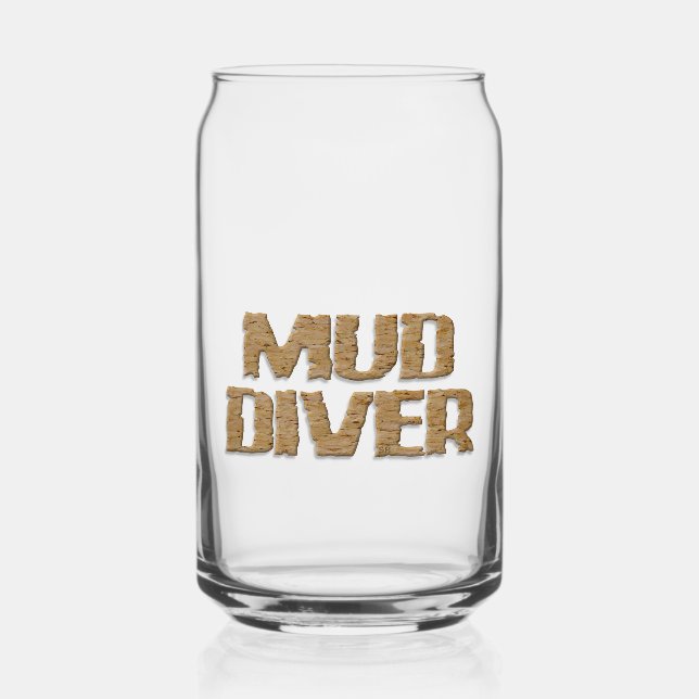 Mud Diver can glass (Front)