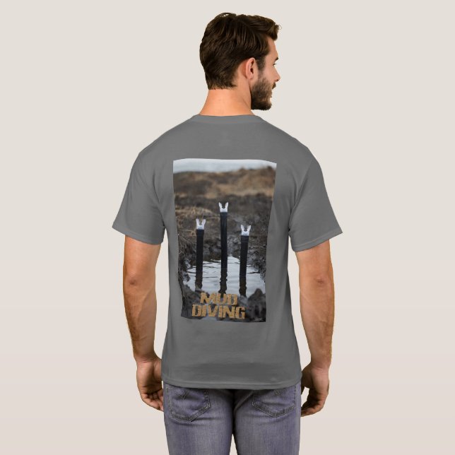 Mud Diving men grey T-shirt back (Back Full)