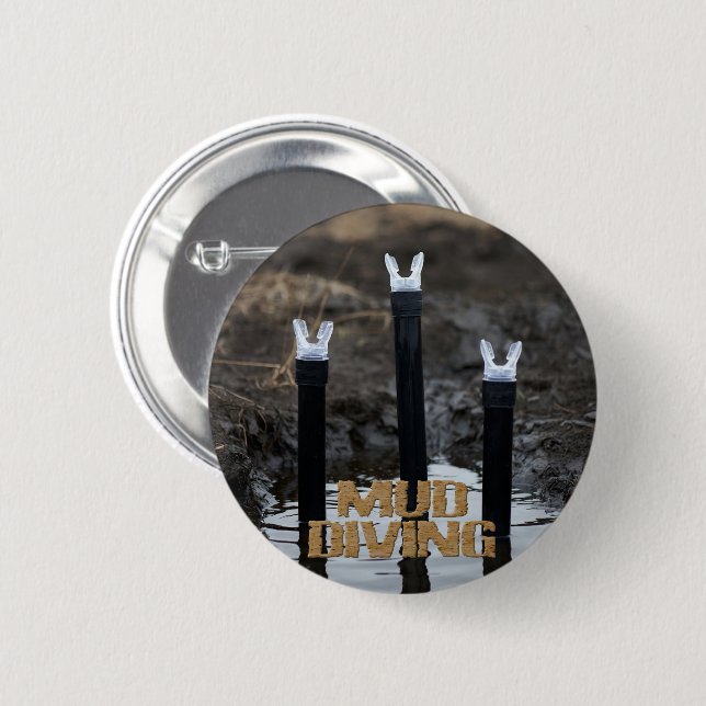 Mud Diving w title round button (Front & Back)