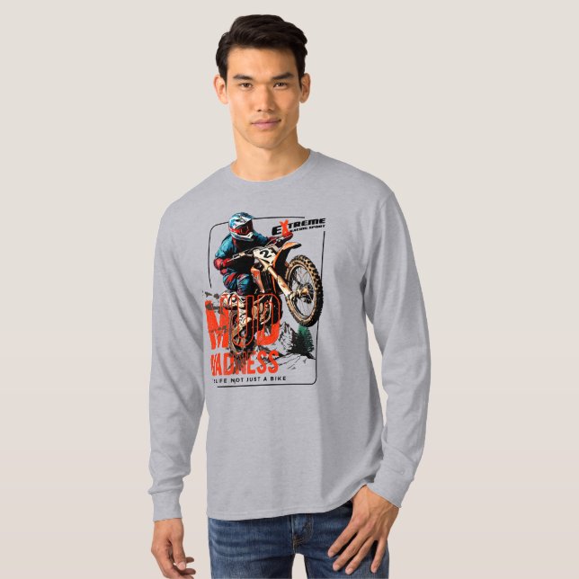 Mud Madness | Men's Long Sleeve T-Shirt (Front Full)