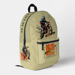 Mud Madness   Printed Backpack