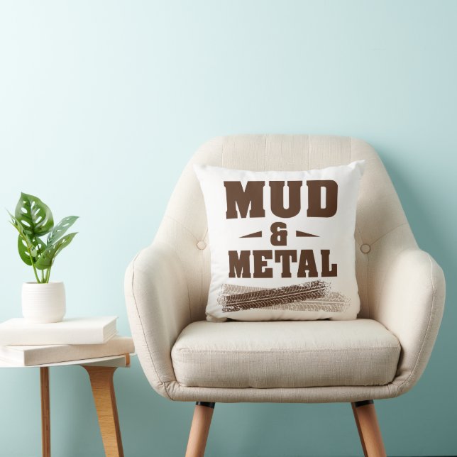 Mud & Metal  Throw Pillow (Chair)