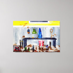mud room canvas print