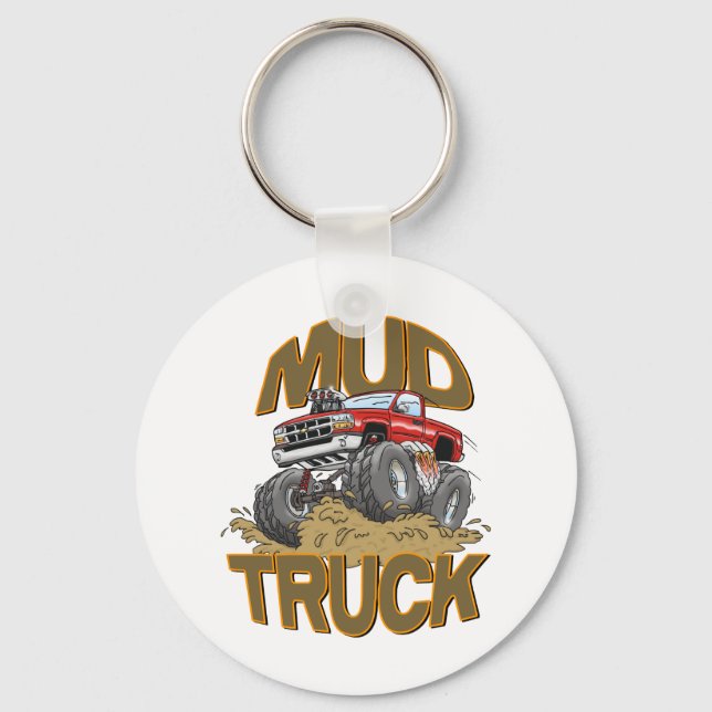 Mud Truck Chevy Keychain (Front)