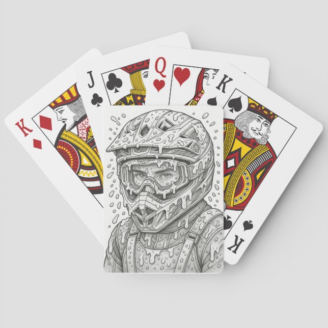 Mud Warrior Playing Cards (Back)