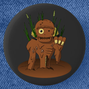 Mud Zombie Dorotabo Japanese Yokai 2 Inch Round Button