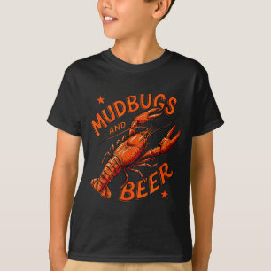 Mudbugs and Beer Crawfish Summer Seafood Boil T-Shirt