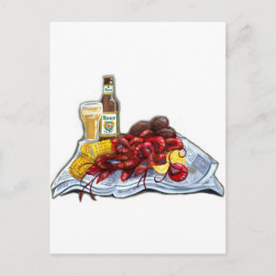 Mudbugs and Brew Postcard