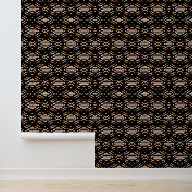 Mudcloth Print Custom Wallpaper 2' x 4', NullValue (Application)