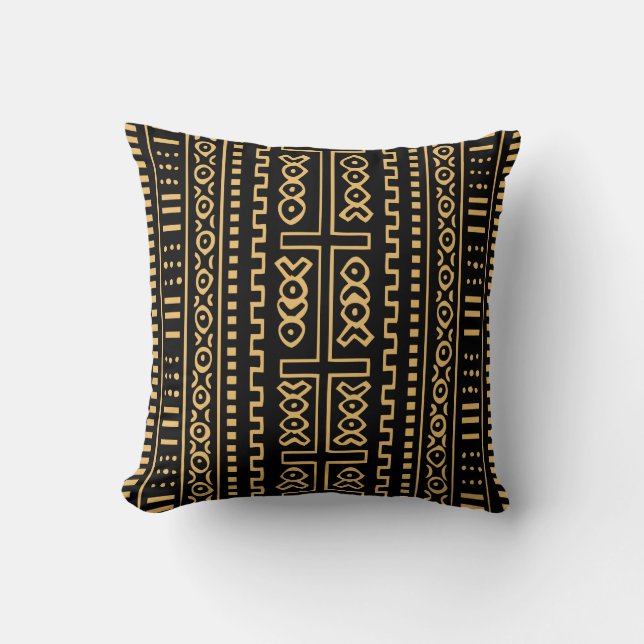 Mudcloth Throw Pillow (Front)