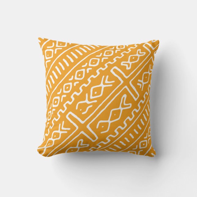 Mudcloth Throw Pillow (Front)