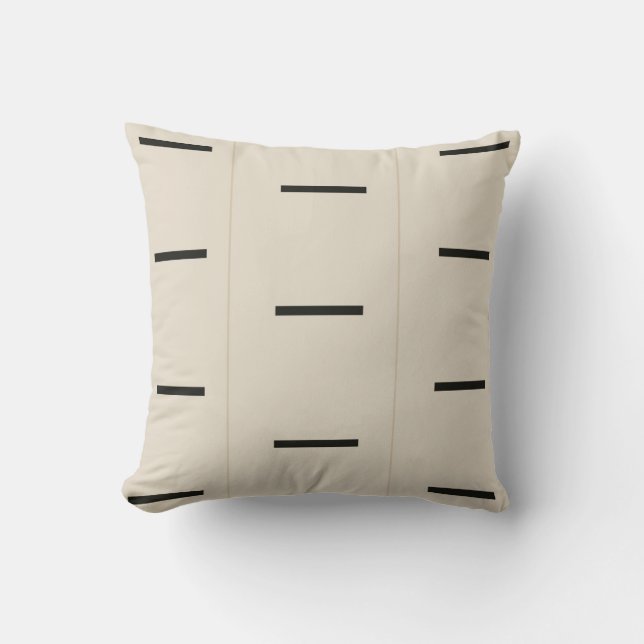Mudcloth VII Throw Pillow (Front)