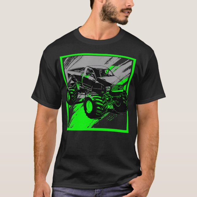 Mudding OffRoad Racing Lifted Trucks  T-Shirt (Front)