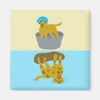 Muddy / Bathtime Dog Funny Clean Dirty Dishwasher