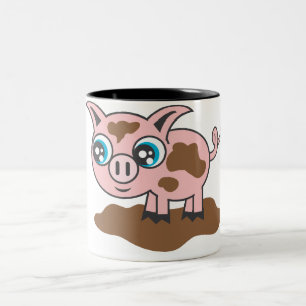 Muddy Piglet Morning Two-Tone Coffee Mug