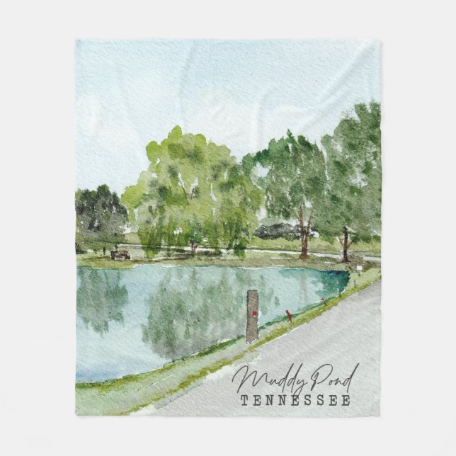 Muddy Pond Fleece Blanket - KN (Front)