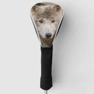 Muddy White Wolf Golf Head Cover