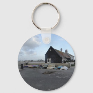 Mudeford Quay on a windy day. Keychain