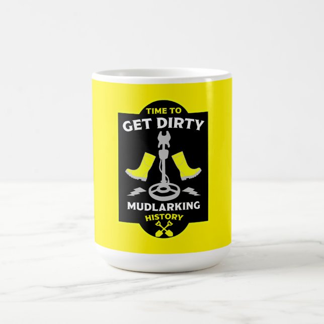 Mudlarking Treasure Hunting Coffee Mug (Center)