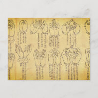 Mudras (12th-century Japanese scroll)