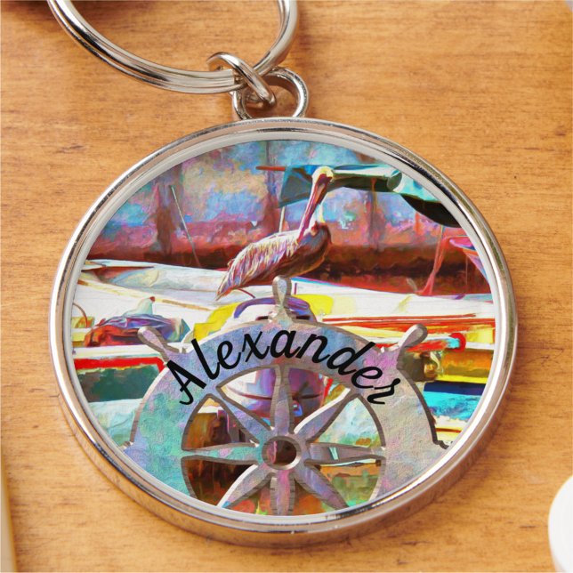 Muelle Los Peines Pelican 0463 Keychain (Creator Uploaded)