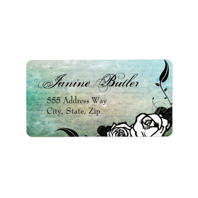 Muerte Day of the Dead Calaveras Sugar Skull Art Label (Front)