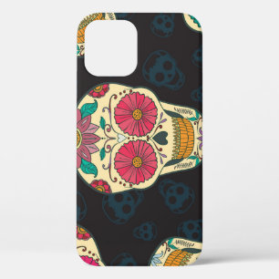 Muertos Skulls: Vintage Seamless Elegance. iPhone 12 Case