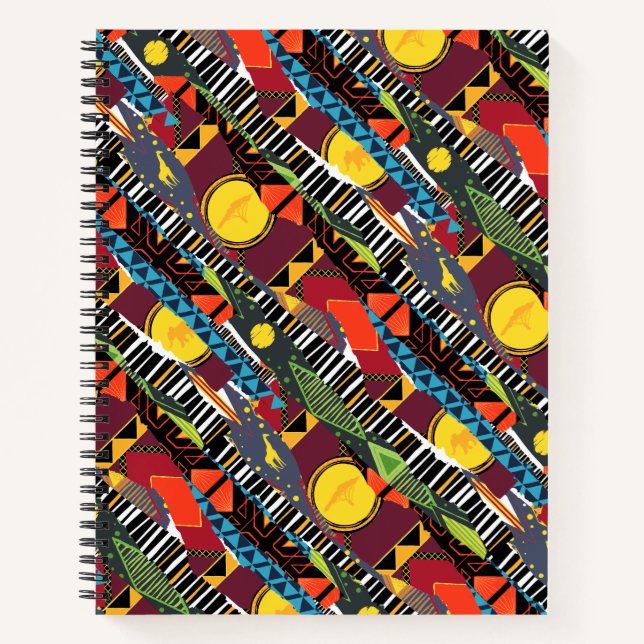 Mufasa Pride Lands Tapestry Pattern Notebook (Front)