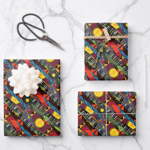 Mufasa Pride Lands Tapestry Pattern Wrapping Paper Sheet