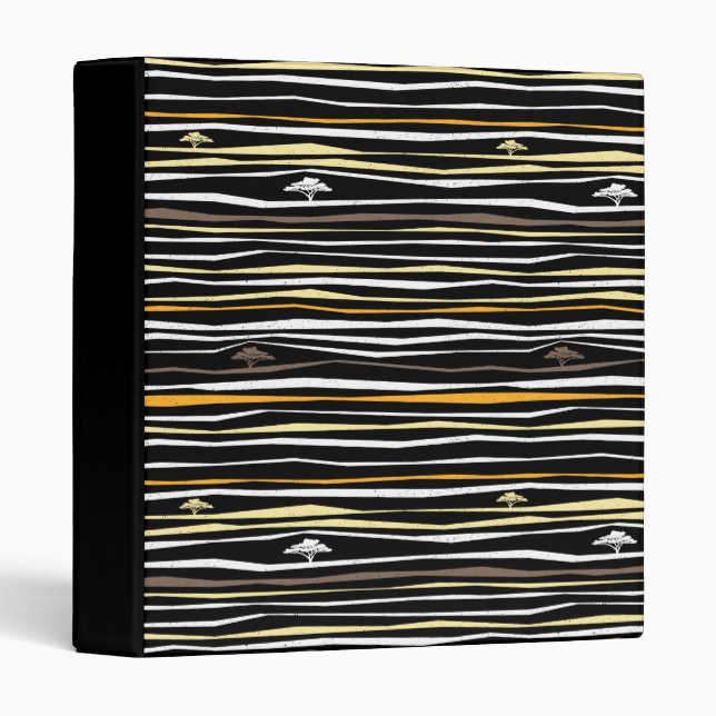 Mufasa Savanna Stripe Pattern Binder (Front/Spine)