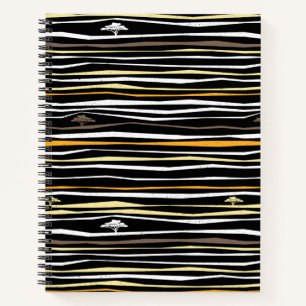 Mufasa Savanna Stripe Pattern Notebook