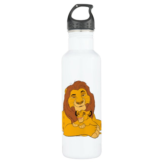 Mufasa & Simba Resting 710 Ml Water Bottle (Front)