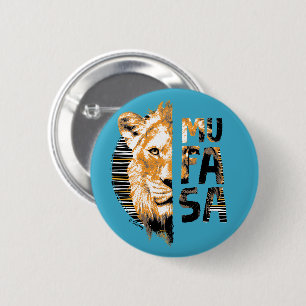 Mufasa Typography 2 Inch Round Button