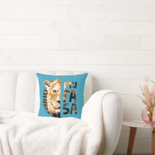 Mufasa Typography Throw Pillow
