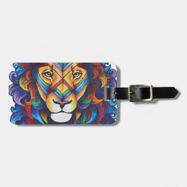 Mufasa's new hair do luggage tag (Front Horizontal)
