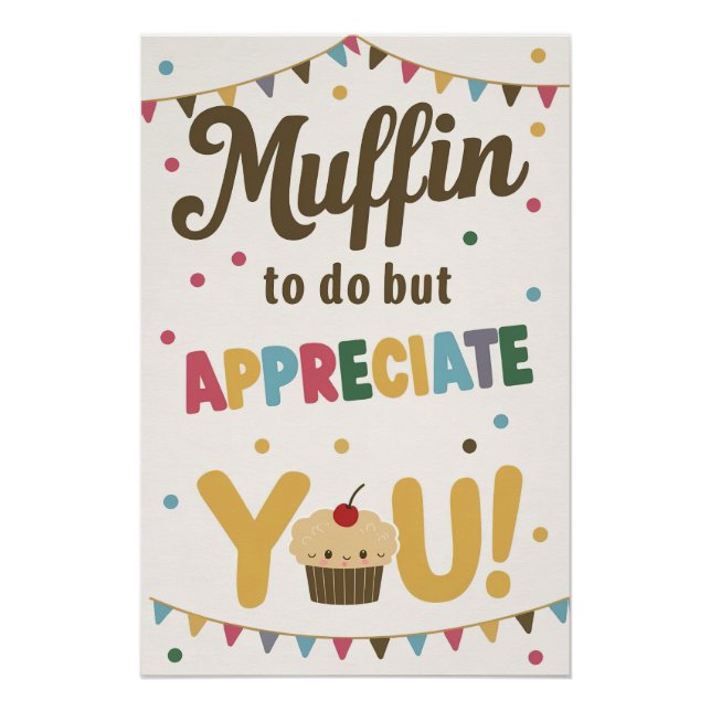 Muffin à faire mais appréciez vous Poster (Devant)